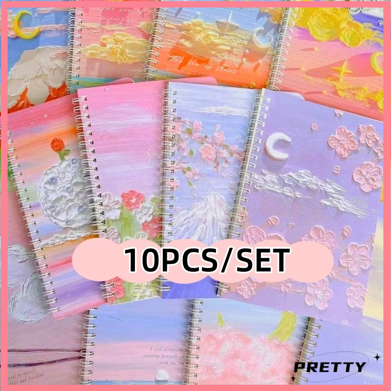Notebook Set 10 PCS for High School Elementary 60leaves 120pages School ...