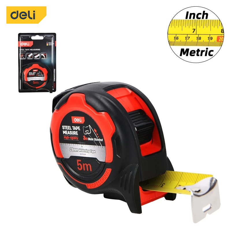 Deli Tool 3/5/8/10m Steel Tape Measure 1PC | Shopee Philippines