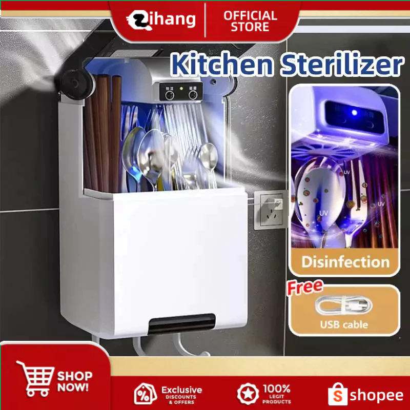 Kitchen USB UV Sterilizer Box Large Capacity Disinfection Cabinet ...