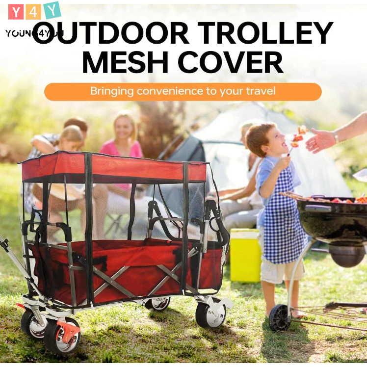 Y4Y Outdoor Wagon Net Cover Foldable Universal net Wind Cover with ...