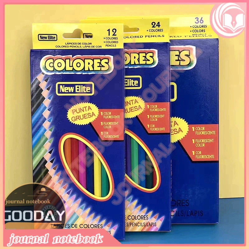 12pcs Boxed Color Pencil Student Children's Drawing Pencil Set Wooden ...