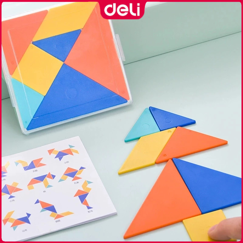 Deli 74505 Tangram Educational Toys Puzzles | Shopee Philippines