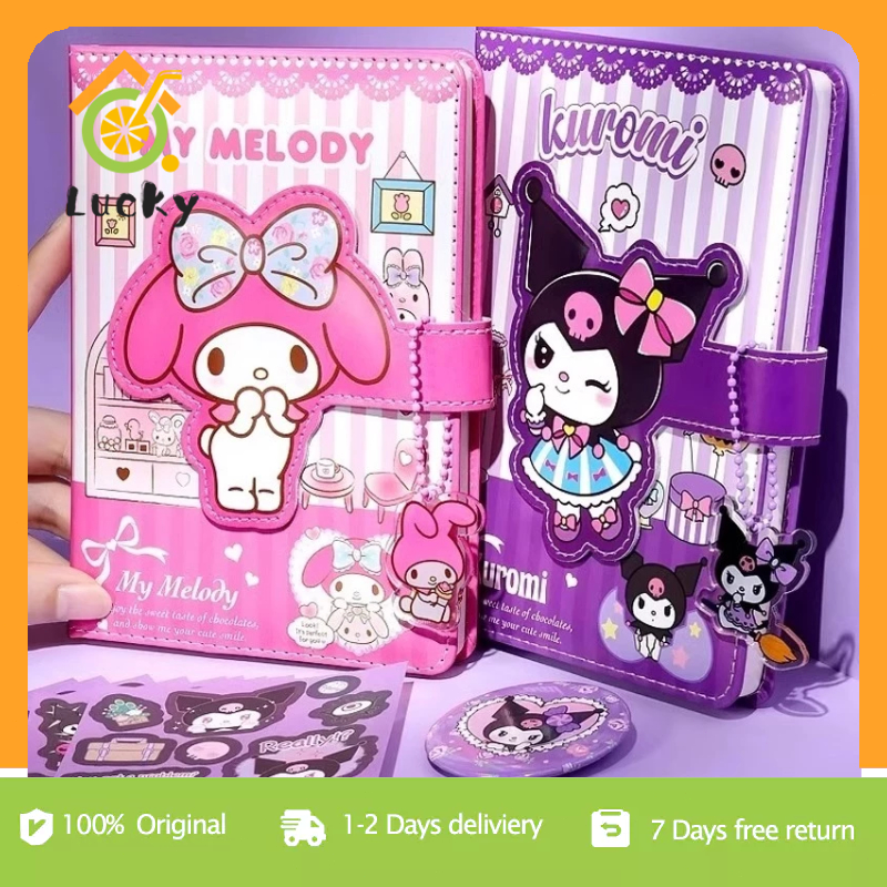 Sanrio Notebook Handbook Stationery Set Gift Box Kuromi Melody Large ...