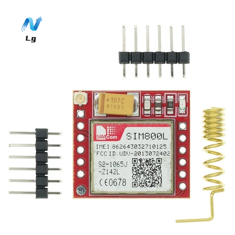 Mini Smallest SIM800L GPRS GSM Module MicroSIM Card Wireless Board Quad