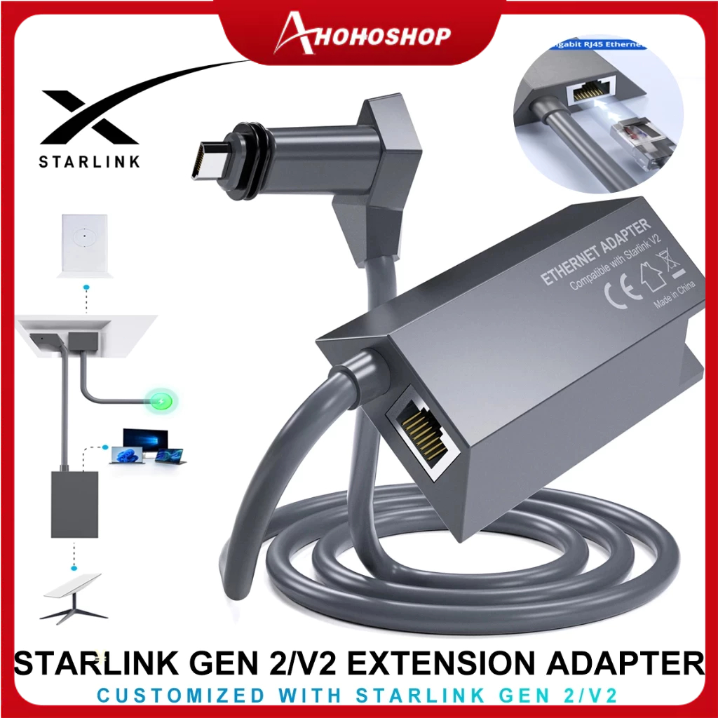 Starlink Ethernet Adapter Gen2 for Starlink Adapter to RJ45 WiFi High ...