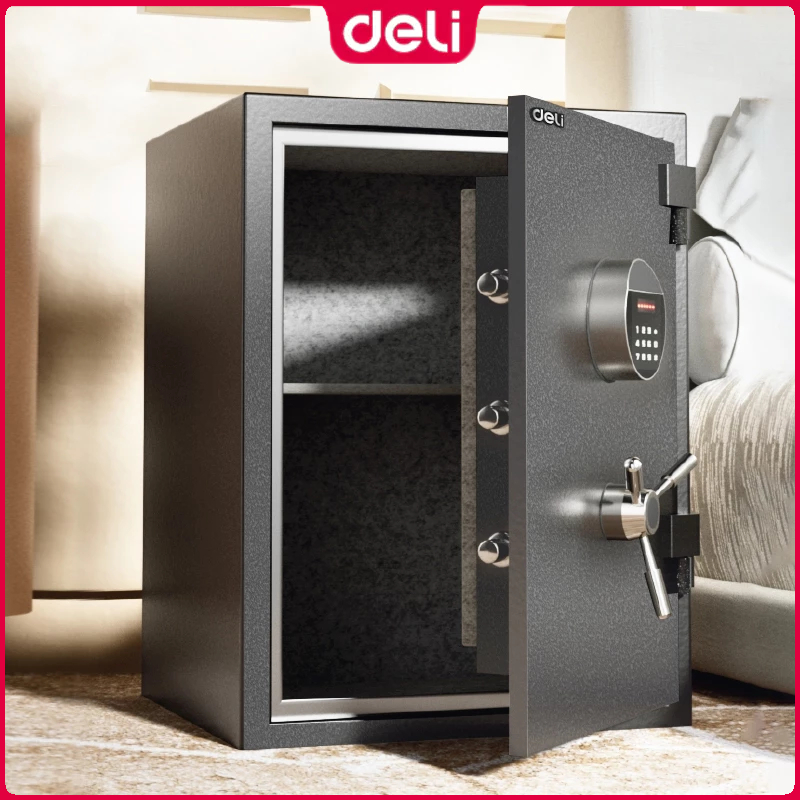 Deli Fireproof Electronic Digital Safety Vault Key Password Handle Safe ...