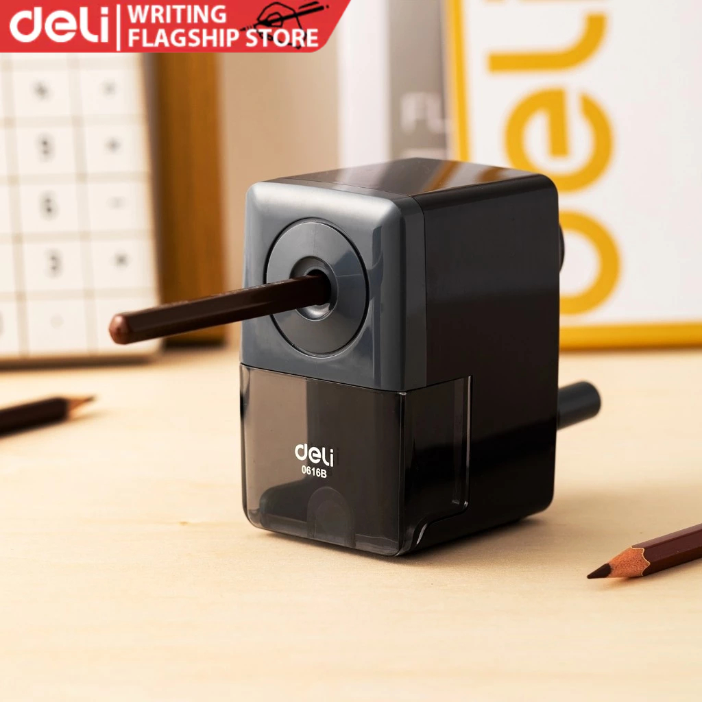 Deli E0616B Pencil Sharpener Hand Crank Manual Sharpen Machine Student ...