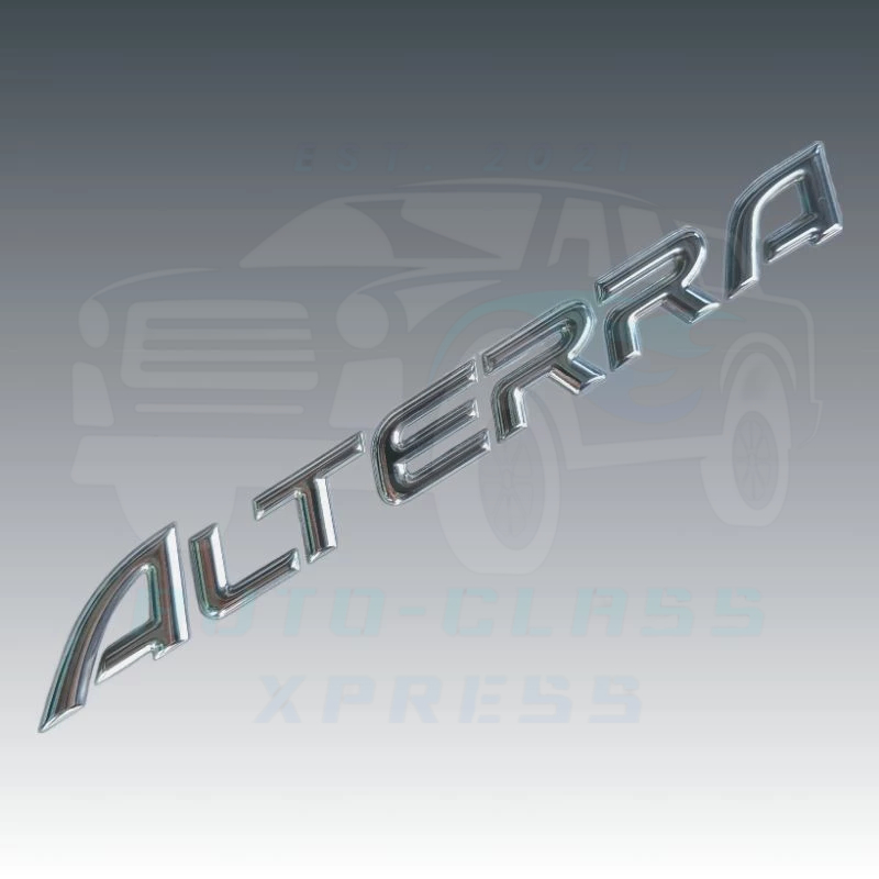 Genuine Original Back Door Decal Chrome for Alterra (Any Year Model ...
