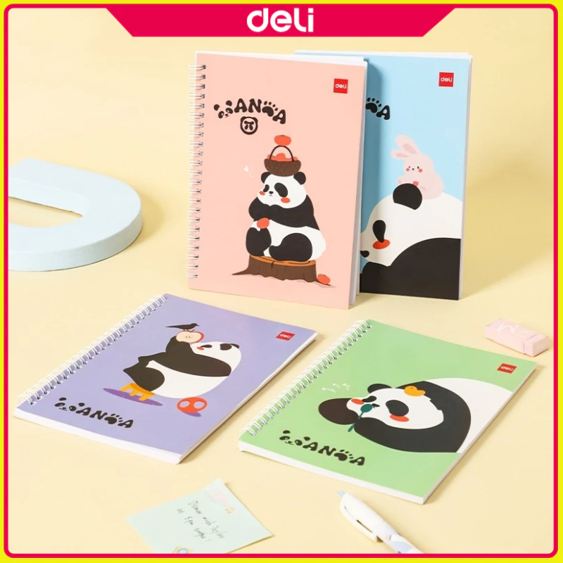 Deli 60 sheets A5/A7 Line Spiral Books EN407 | Shopee Philippines