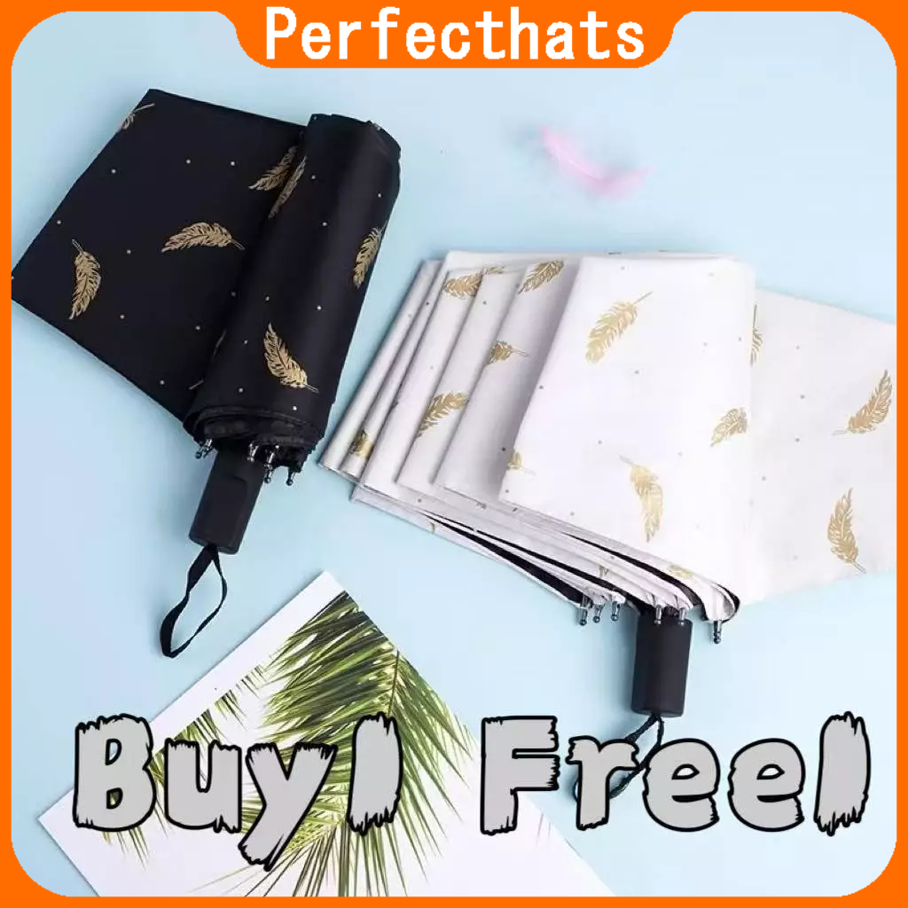 Perfect #Feather Pattern Authentic Folding Sun / Rain Windproof Flower ...