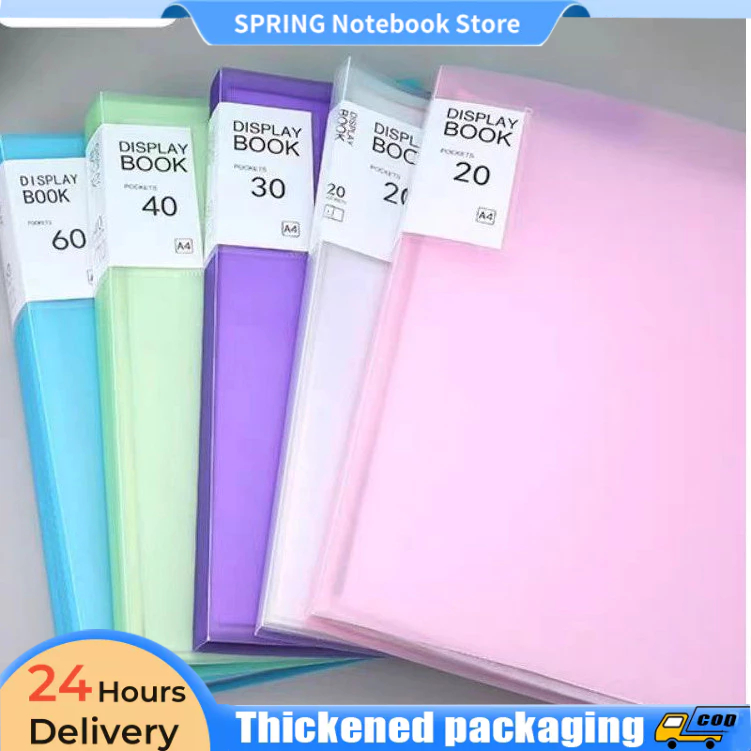 A4 Large Capacity Folder Document Paper Organizer Colorful Cover Folder ...