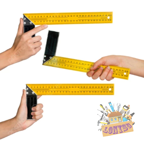 Lonysu.Ph Yellow Square ruler. square wide seat .L-shaped ruler . ruler ...