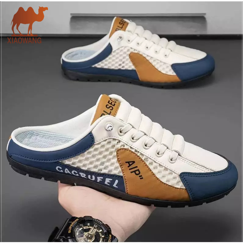 New Design Canvas Half Shoes Sneakers Slip On Shoes for Men Half
