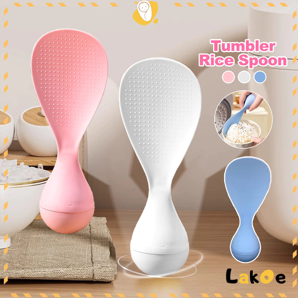 Lakoe Standing Tumbler Rice Spoon Food Grade Non-Stick Rice Scooper ...