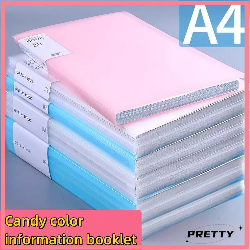 A4 Document Organizer File Folder Pink Green Blue Book Display ...