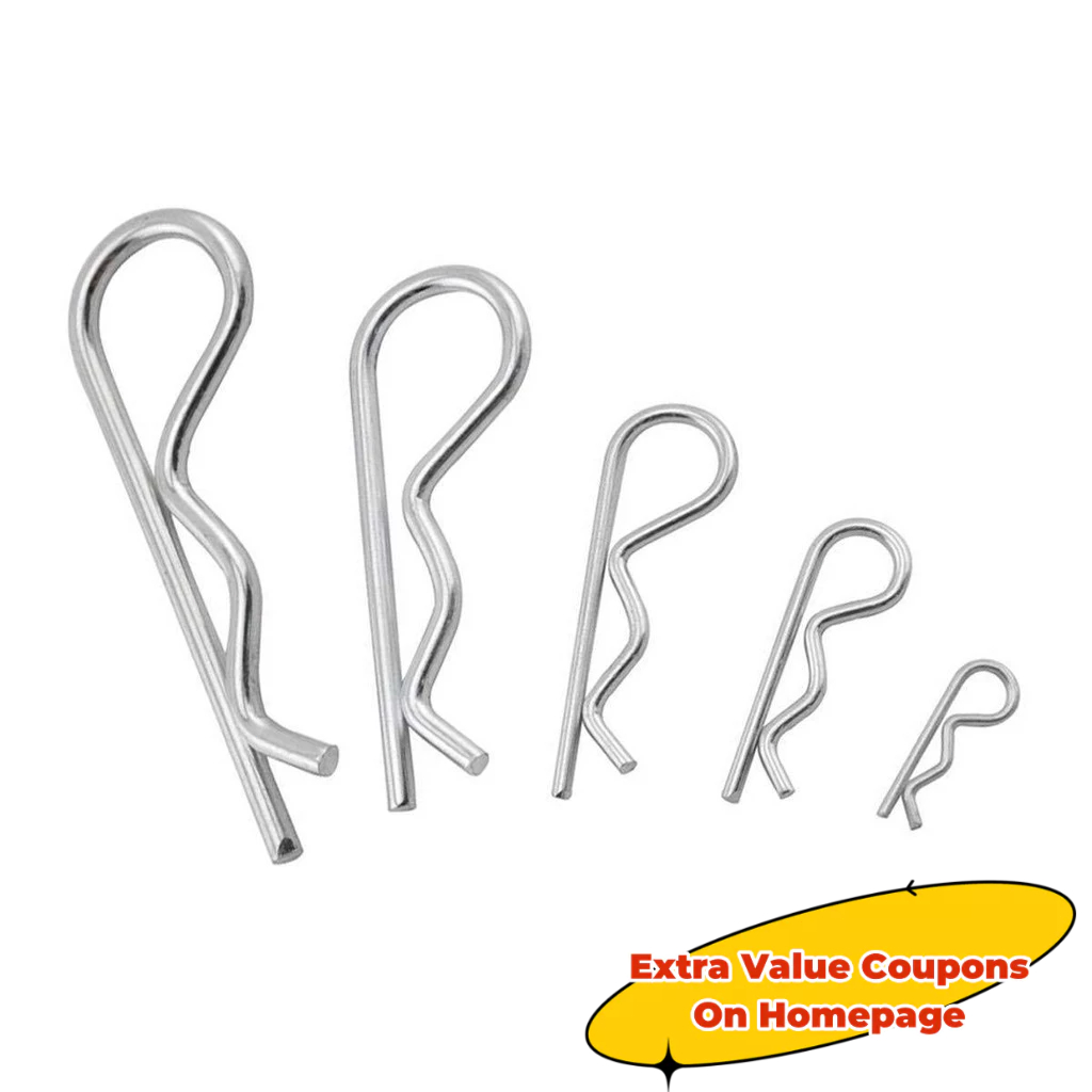Cotter Pin Assortment 100pcs R/B-Type Spring Wave Hitch Pins | Shopee ...