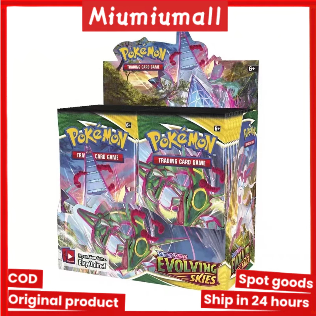 【COD】360 Pcs Pokemon Trading Cards Game Pack Box Pogs Sun&Moon Battle ...