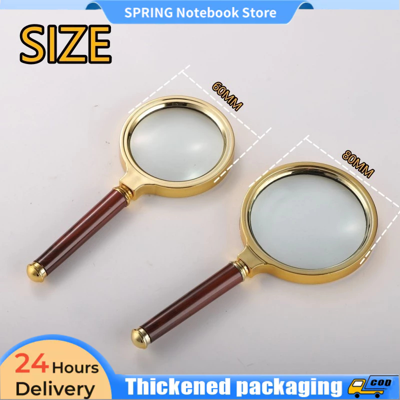 Foldable Handheld Magnifier Pocket Microscope Reading Magnifying Glass ...
