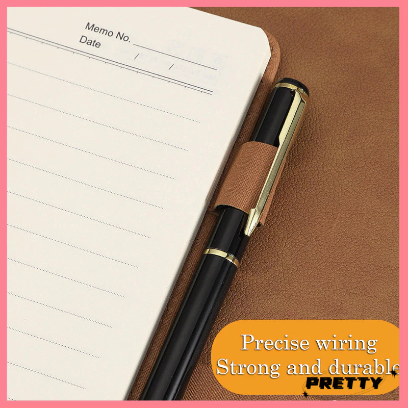 Business Notebook Color-changing Cloth Pattern PU Leather Sponge with U ...