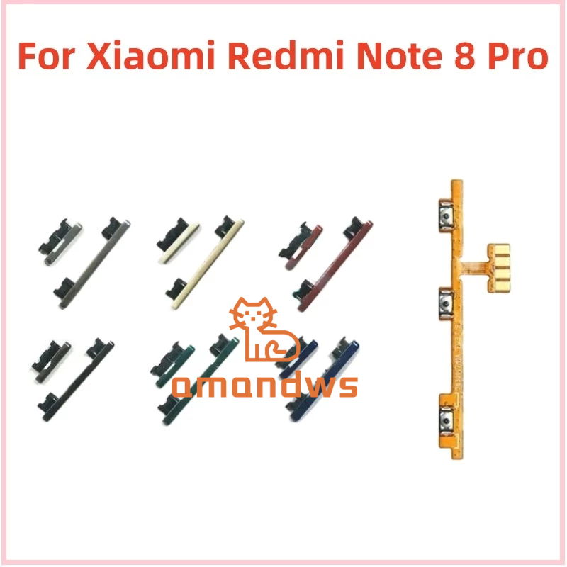 Power Volume Button Flex For Xiaomi Redmi Note 8 Pro Volume Power On ...