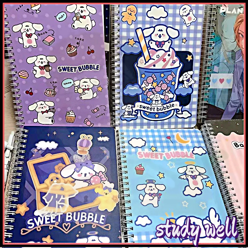 Cute style spiral notebook A5 coil book student notepad school ...