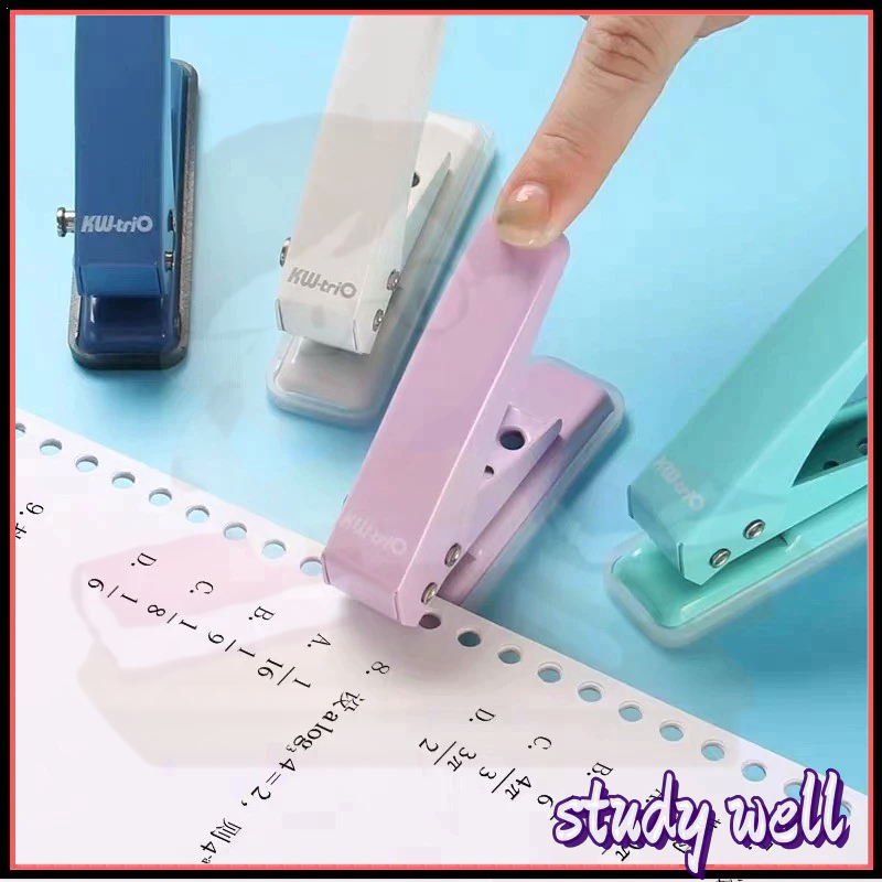 Single Hole Puncher Loose-Leaf Paper Binding Punch Piler Round Hole ...