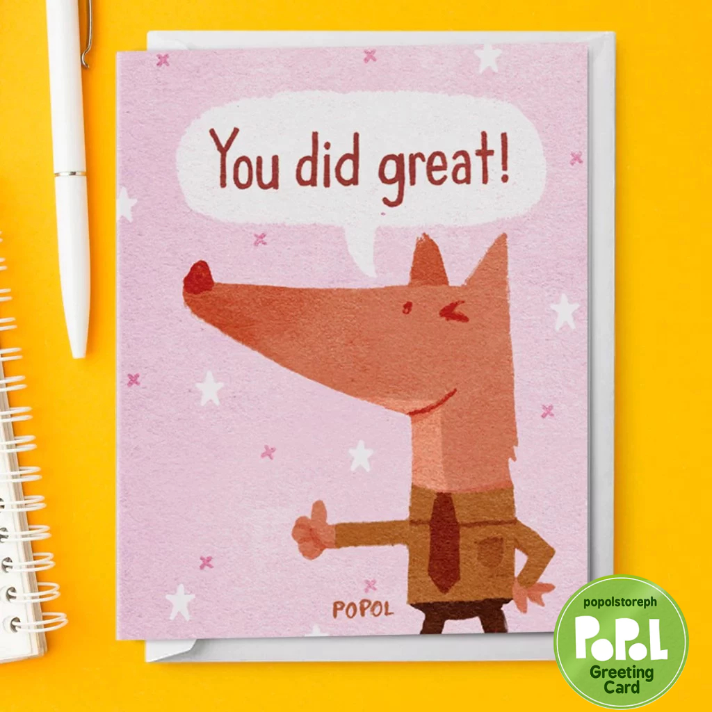 Popol - Your Did Great - Encouragement Office Greeting Card Cute ...