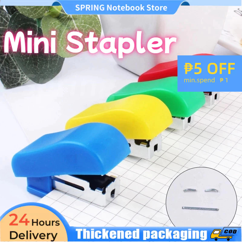 Mini Cute Stapler Small Portable Staplers Various Color Children School ...
