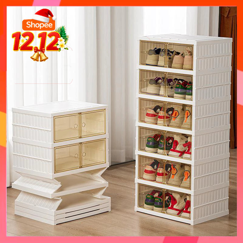 Foldable Shoe Rack - Installation-Free Storage Organizer Shelf | Space ...
