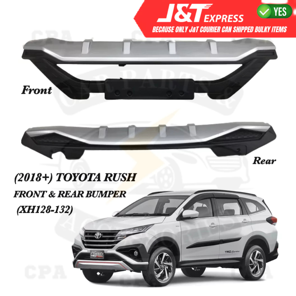 CPA 2018 2019 2020 2021 2022 2023 TOYOTA RUSH FRONT AND REAR BUMPER ...