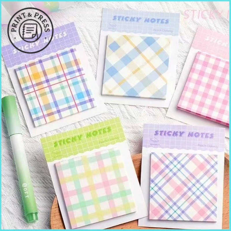 GOODAY 30 Sheets Sticky Note Paper Grid Simplicity Memopad Creative ...