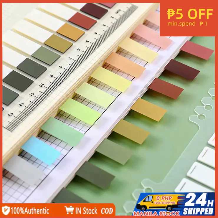 Morandi Sticky Note Tab 200Pcs Light Writable Index Annotation Markers ...