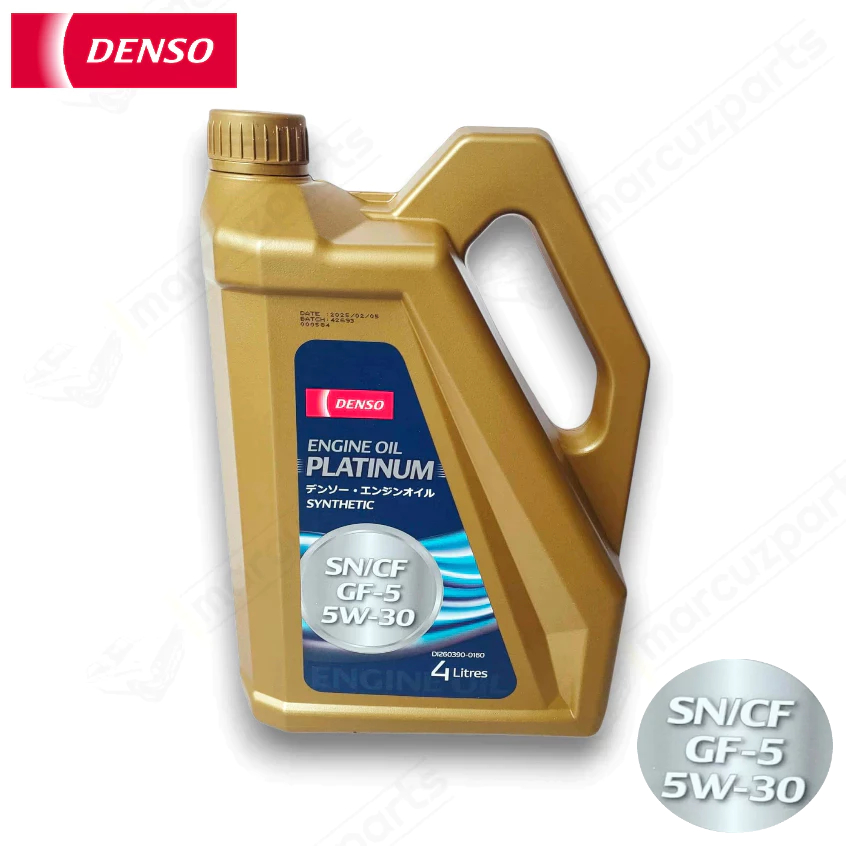Denso Engine Oil Platinum 5W-30 Synthetic (Gasoline and Diesel ...