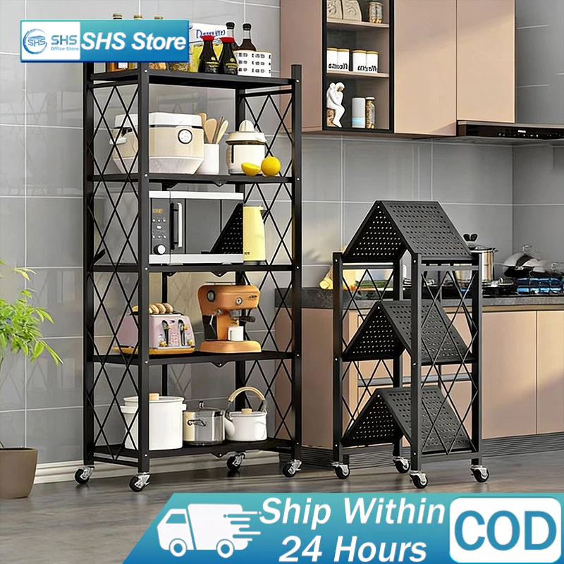 Folding Storage Rack Multifunction Heavy Duty Storage Stainless Steel ...