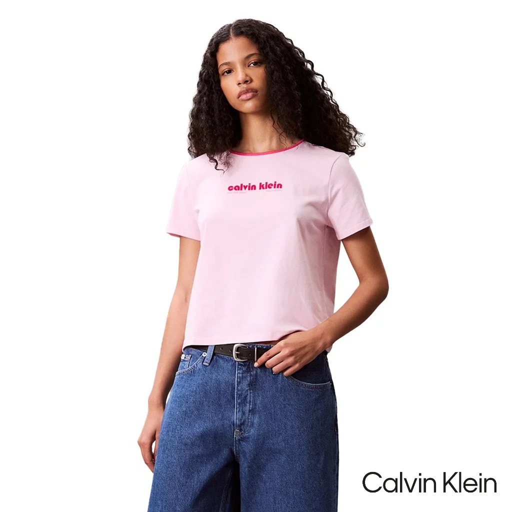Calvin Klein Jeans Women's Tops Pink | Shopee Philippines