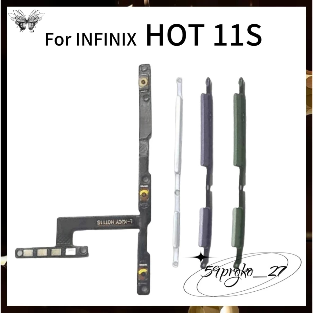 For INFINIX HOT 11S X6812 X6812B Power Volume Side Button Flex Cable