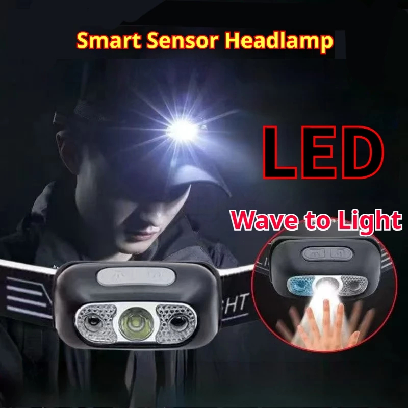 24h-Ship LED Outdoor Smart Sensor Headlamp with 4Level Brightness ...
