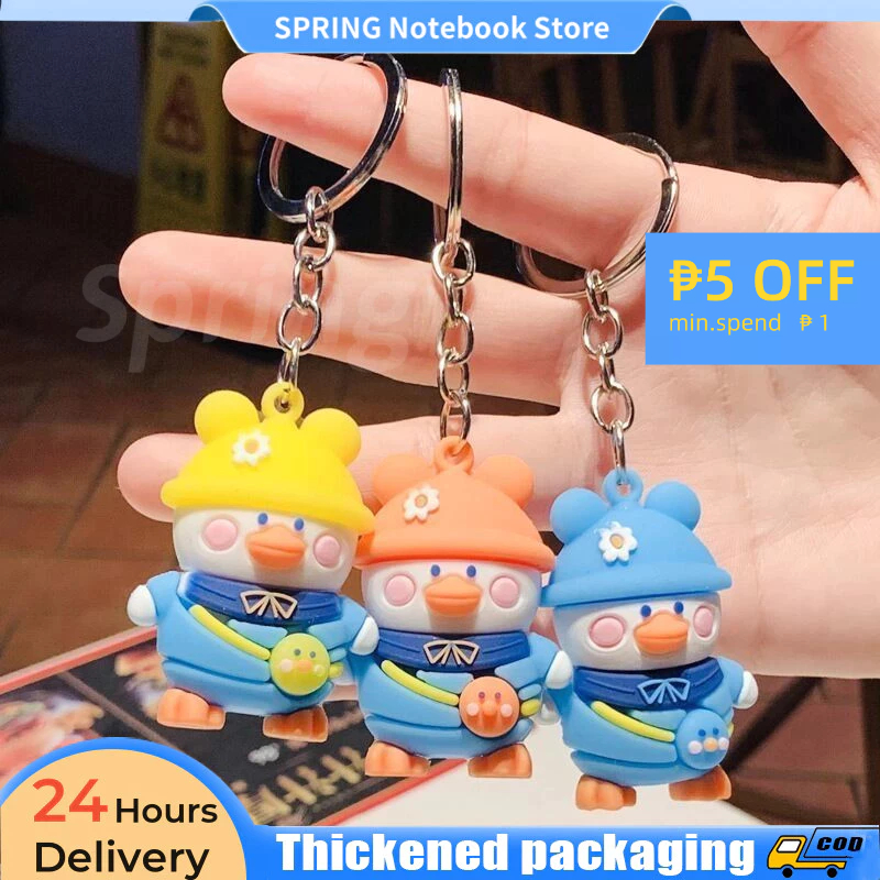 1PC Spaceman Rabbit Key Ring Chain Cartoon Resin Pendant Pink Key Bunny ...
