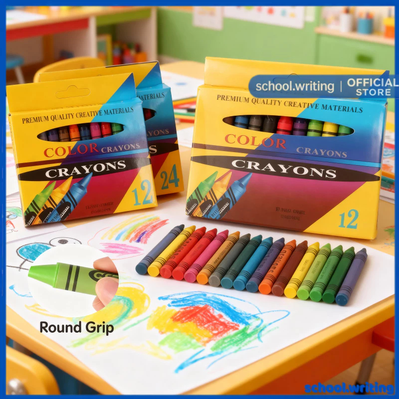 6/8/12/24pc Set Generic Crayon Crayons Set School Supplies Art Painting ...