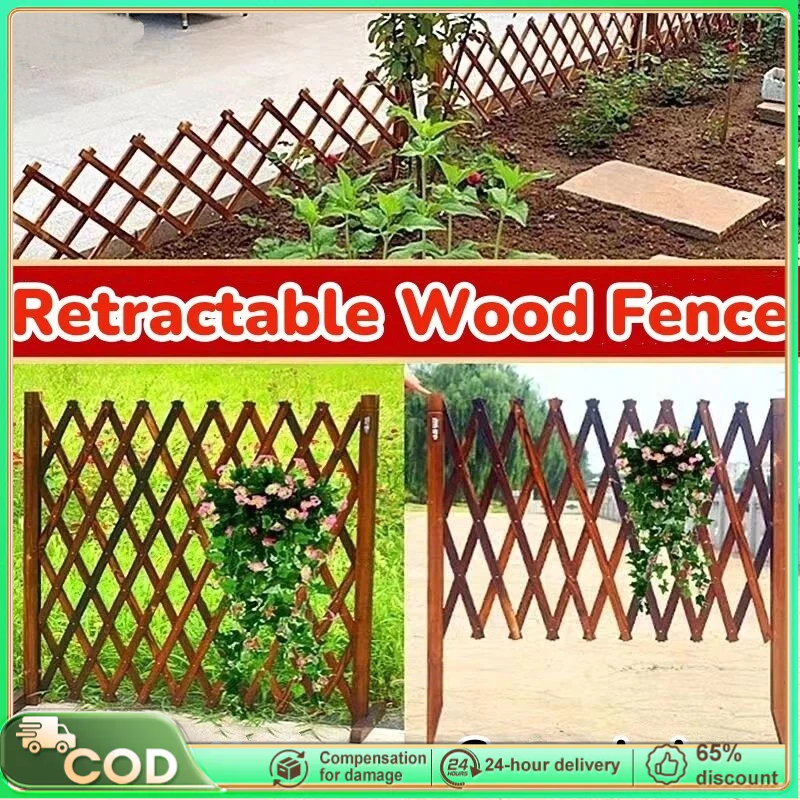 Retractable Fence Outdoor Enclosure Yard Garden Trellis ...