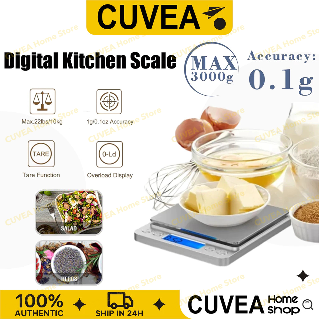 CUVEA Digital Kitchen Scale Food scale Mini Pocket Jewelry Scale ...
