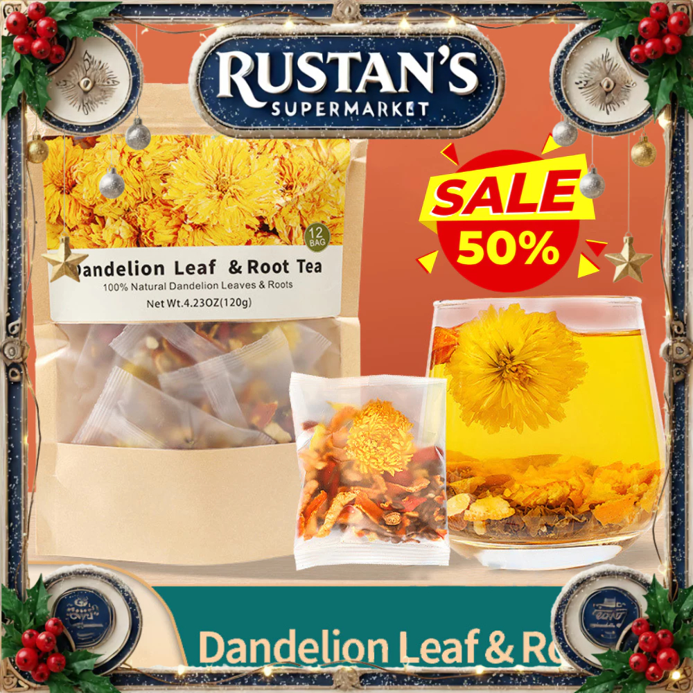 Dandelion Leaf & Root Tea | 12 Bags | 100% Natural Herbal Detox Tea ...