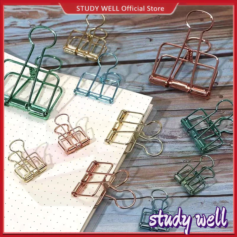 5 Color Multipurpose Binder Clip Long Tail Bill Clip Dovetail Book Clip ...