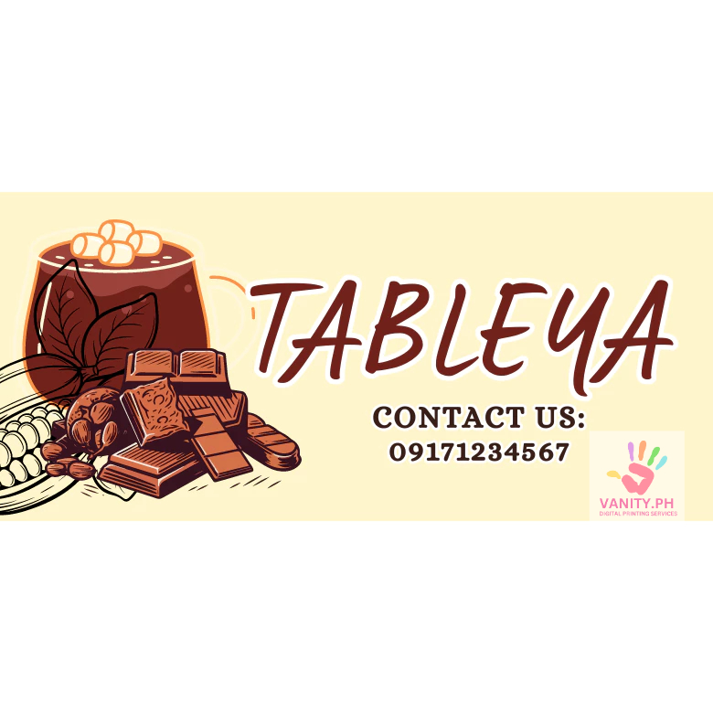 Sticker label Tableya (Cacao), glossy paper (you can customize your own ...