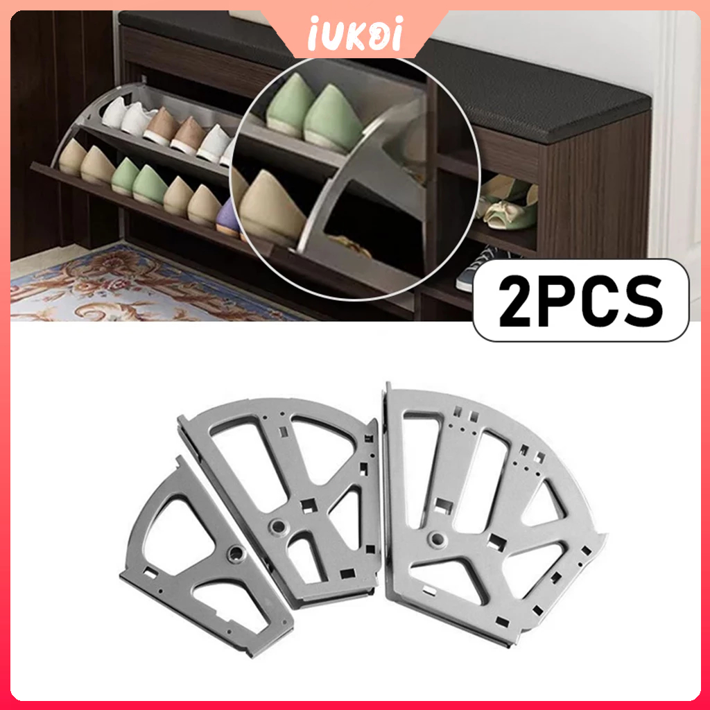 2Pcs Shoe Rack Hinge 1/2/3 Layers Shoe Cabinet Flip Frame Shoe Rack ...
