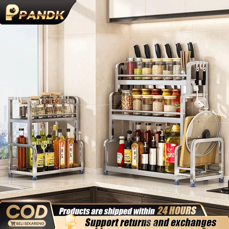 304 Stainless Steel Spice Rack Organizer Condiments Organizer ...