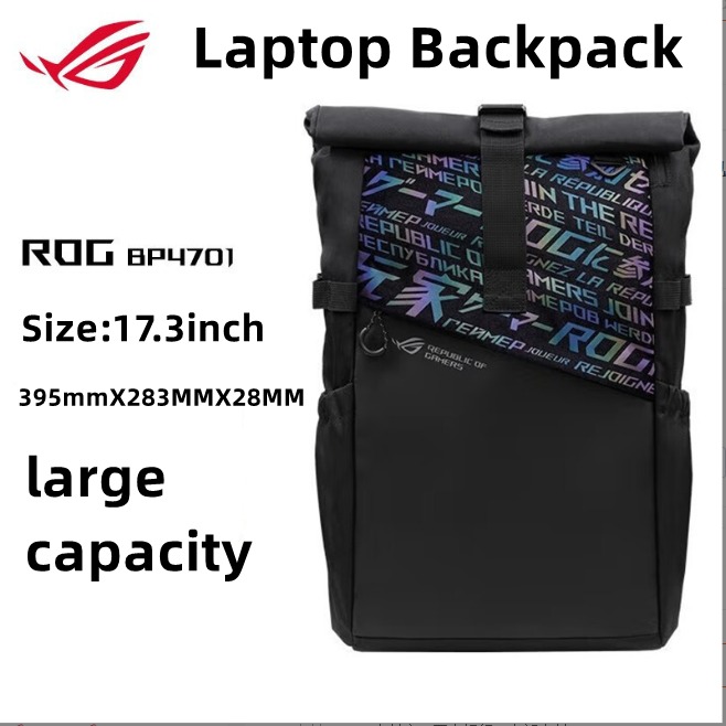 High quality Asus ROG BP4701 Backpack 17.3 inch Waterproof Black large capacity laptop Backpack Shopee Philippines