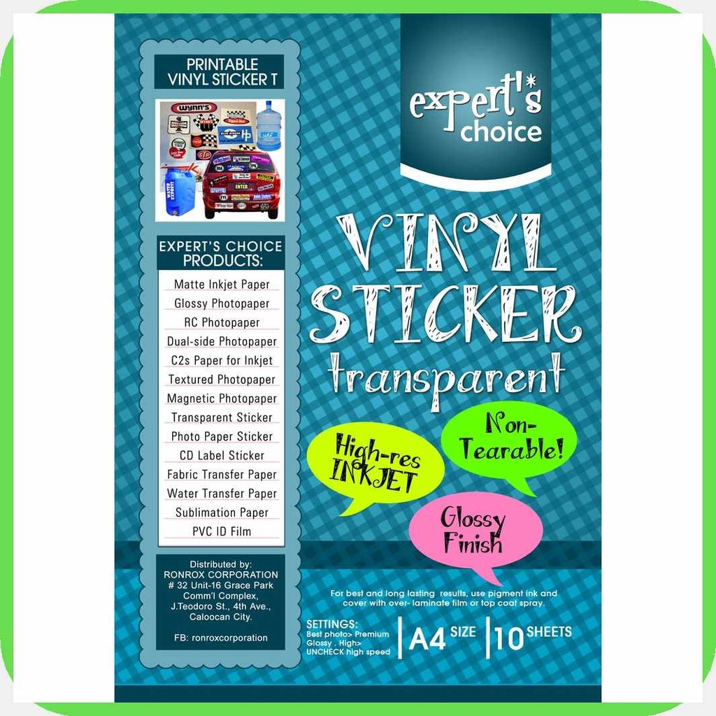 EC.h}Printable r}Transparent>F}A4>L}(10sheets) | Shopee Philippines