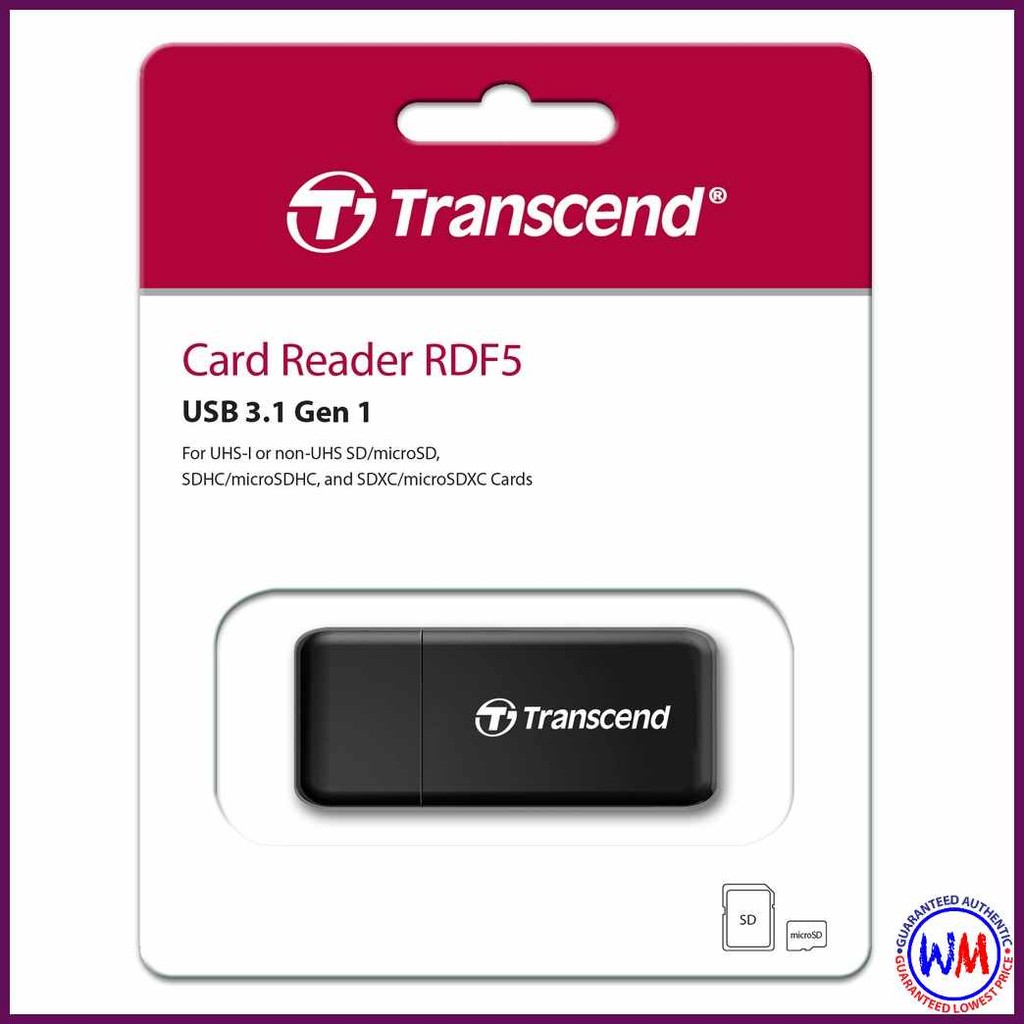 Transcend:bo%RDF5'hX?USB/S$3.0^O$Memory^T$Card^x$Reader | Shopee ...