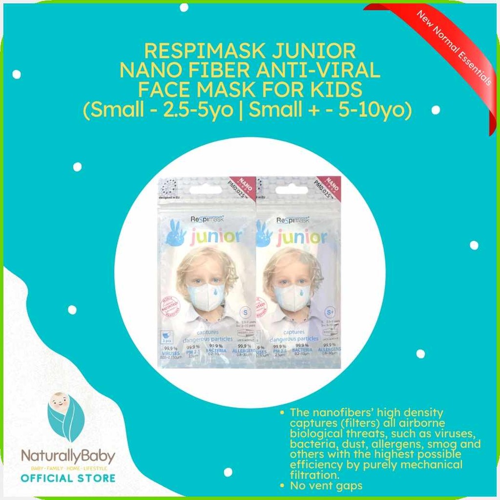 Respimask)L-Junior{k?Nano^oH/Fiber$ny/3-ply$Eh/Anti-Viral%al:Face%iz ...